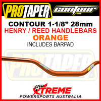 ProTaper 027996 Contour Handlebar Oversize 1-1/8" Fat Bars Henry/Reed Bend Orange