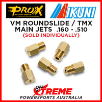 PRO-X CARBY MAIN JET 4/042 MIKUNI VM ROUNDSLIDE TMX .160-.510 CR KX YZ SX YFS 