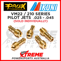 Carb Pilot Jet .025 -.045 Mikuni VM22 / 210 Series 