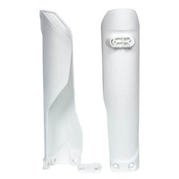 Rtech White Fork Guards Protectors for Husqvarna FC250 2016-2022