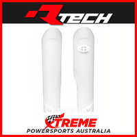 Rtech White Fork Guards Protectors for KTM 85 SX Big Wheel 2016 2017