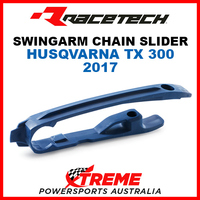 Rtech Husqvarna TX300 TX 300 2017 Blue Swingarm Chain Slider