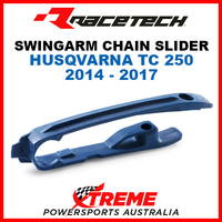 Rtech Husqvarna TC250 TC 250 2014-2017 Blue Swingarm Chain Slider