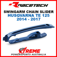 Rtech Husqvarna TE125 TE 125 2014-2017 Blue Swingarm Chain Slider