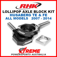 RHK LOLLIPOP AXLE BLOCK BLACK HUSABERG FE TE 125 250 300 350 450 501 2007-2014