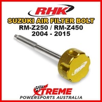 RHK MX GOLD AIR FILTER BOLT MOTO For Suzuki RMZ 250 450 RM Z250 Z450 2004-2015 BIKE