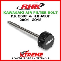 RHK MX BLACK AIR FILTER BOLT MOTO KAWASAKI KXF 250 450 KX250F KX450F 2001-2015