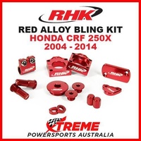 RHK MX RED ALLOY BLING KIT HONDA CRF250X CRF 250X 2004-2014 DIRT BIKE MOTOCROSS