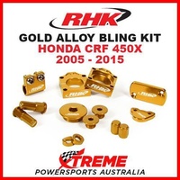 RHK MX GOLD ALLOY BLING KIT HONDA CRF450X CRF 450X 2005-2015 DIRT BIKE MOTO