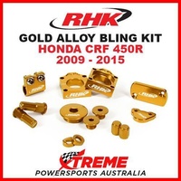 RHK MX GOLD ALLOY BLING KIT HONDA CRF450R CRF 450R 2009-2015 DIRT BIKE MOTOCROSS