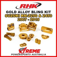 RHK MX GOLD ALLOY BLING KIT For Suzuki RMZ 250 450 RM Z250 Z450 2007-2015 DIRT BIKE