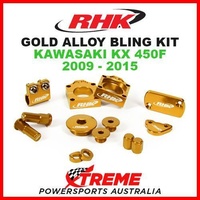 RHK MX GOLD ALLOY BLING KIT KAWASAKI KX450F KX 450F KXF450 2009-2015 DIRT BIKE