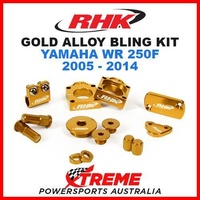 RHK MX GOLD ALLOY BLING KIT YAMAHA WR250F WR 250F WRF250 2005-2014 DIRT BIKE