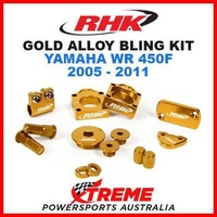 RHK MX GOLD ALLOY BLING KIT YAMAHA WR450F WR 450F WRF450 2005-2011 DIRT BIKE