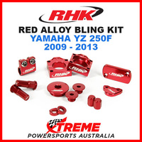 RHK MX RED ALLOY BLING KIT YAMAHA YZ250F YZ 250F YZF250 2009-2013 DIRT BIKE MOTO