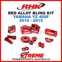 RHK MX RED ALLOY BLING KIT YAMAHA YZ450F YZ 450F YZF450 2010-2015 DIRT BIKE