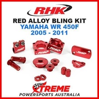 RHK MX RED ALLOY BLING KIT YAMAHA WR450F WR 450F WRF450 2005-2011 DIRT BIKE