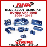 RHK MX BLUE ALLOY BLING KIT HONDA CRF450R CRF 450R 2009-2015 DIRT BIKE MOTOCROSS