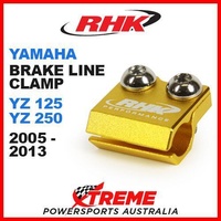 RHK MX GOLD BRAKE LINE CLAMP MOTOCROSS YAMAHA YZ125 YZ250 YZ 125 250 2005-2013