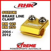 RHK MX GOLD BRAKE LINE CLAMP MOTOCROSS For Suzuki RM125 RM250 RM 125 250 2004-2012