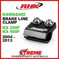RHK MX BLACK BRAKE LINE CLAMP KAWASAKI KX250F KX450F KXF 250 450 2004-2013 MOTO