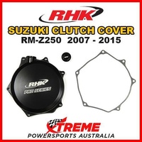 RHK MX BLACK CASE CLUTCH COVER For Suzuki RMZ 250 RM Z250 RMZ250 2007-2015 DIRT BIKE