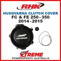 RHK MX BLACK CASE CLUTCH COVER HUSQVARNA HUSKY FC250 FE250 FC350 FE350 2014-2015