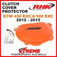 RHK MX FACTORY ORANGE CLUTCH COVER PROTECTOR GUARD KTM 450 500 EXC 2012-2015