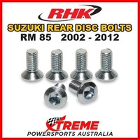 RHK MX REAR HEAVY DUTY BRAKE DISC BOLT SET For Suzuki RM85 RM 85 2002-2012 DIRT BIKE