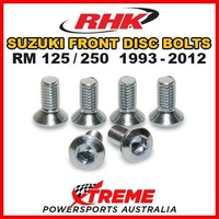 RHK FRONT HEAVY DUTY BRAKE DISC BOLT SET For Suzuki RM125 RM250 RM 125 250 1993-2012