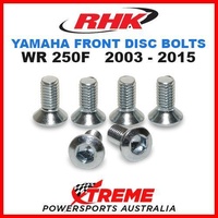 RHK MX FRONT HEAVY DUTY BRAKE DISC BOLT SET YAMAHA WR250F WRF250 2003-2015 MOTO