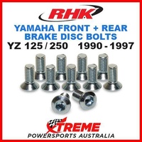RHK FRONT + REAR HEAVY DUTY BRAKE DISC BOLTS YAMAHA YZ125 YZ250 1990-1997 MOTO