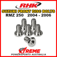 RHK FRONT HEAVY DUTY BRAKE DISC BOLT SET For Suzuki RMZ250 RMZ 250 RM Z250 2004-2006