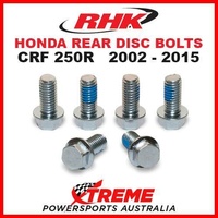 RHK MX REAR HEAVY DUTY BRAKE DISC BOLT SET HONDA CRF250R CRF 250R 2002-2015 MOTO