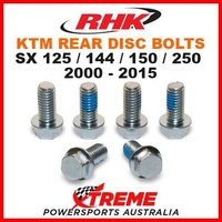 RHK REAR HEAVY DUTY BRAKE DISC BOLT SET KTM 125SX 144SX 150SX 250SX 2000-2015