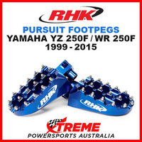 RHK MX BLUE ALLOY PURSUIT FOOTPEGS YAMAHA YZ250F WR250F YZF WRF 250 1999-2015