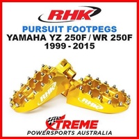 RHK MX GOLD ALLOY PURSUIT FOOTPEGS YAMAHA YZ250F WR250F YZF WRF 250 1999-2015