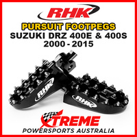 RHK ALLOY FOOT PEGS FOOTPEGS For Suzuki BLACK DRZ 400S DRZ400S DRZ400E 400E 00-2015