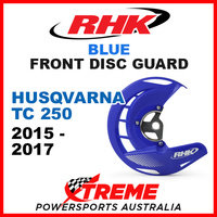 RHK Blue Front Disc Guard Husqvarna TC250 TC 250 2015-2017 FDG07-B