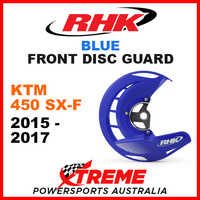 RHK Blue Front Disc Guard KTM 450 SX-F 2015-2017 FDG07-B