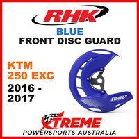 RHK Blue Front Disc Guard KTM 250EXC 250 EXC 2016-2017 FDG07-B