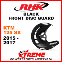 RHK Black Front Disc Guard KTM 125SX 125 SX 2015-2017 FDG07-K