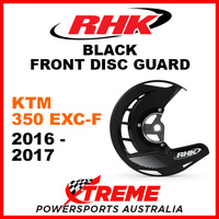 RHK Black Front Disc Guard KTM 350EXC-F 350 EXC-F 2016-2017 FDG07-K