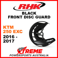 RHK Black Front Disc Guard KTM 250 EXC 250EXC 2016-2017 FDG07-K