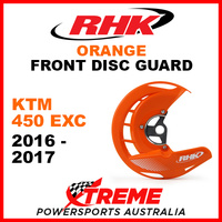 RHK Orange Front Disc Guard KTM 450EXC 450 EXC 2016-2017 FDG07-O