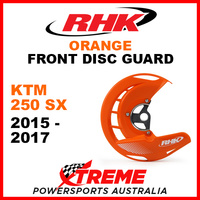 RHK Orange Front Disc Guard KTM 250SX 250 SX 2015-2017 FDG07-O