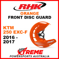 RHK Orange Front Disc Guard KTM 250EXC-F 250 EXC-F 2016-2017 FDG07-O