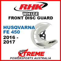 RHK White Front Disc Guard Husqvarna FE450 FE 450 2016-2017 FDG07-W