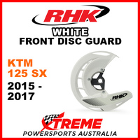RHK White Front Disc Guard KTM 125SX 125 SX 2015-2017 FDG07-W