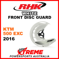 RHK White Front Disc Guard KTM 500EXC 500 EXC 2016 FDG07-W